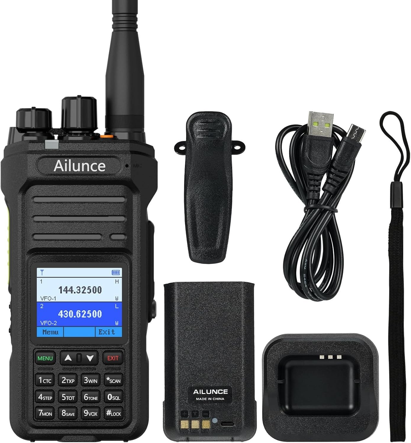 Ailunce HA1UV Ham Radio IP67 Waterproof Handheld 2 Way Radio NOAA for Beginners