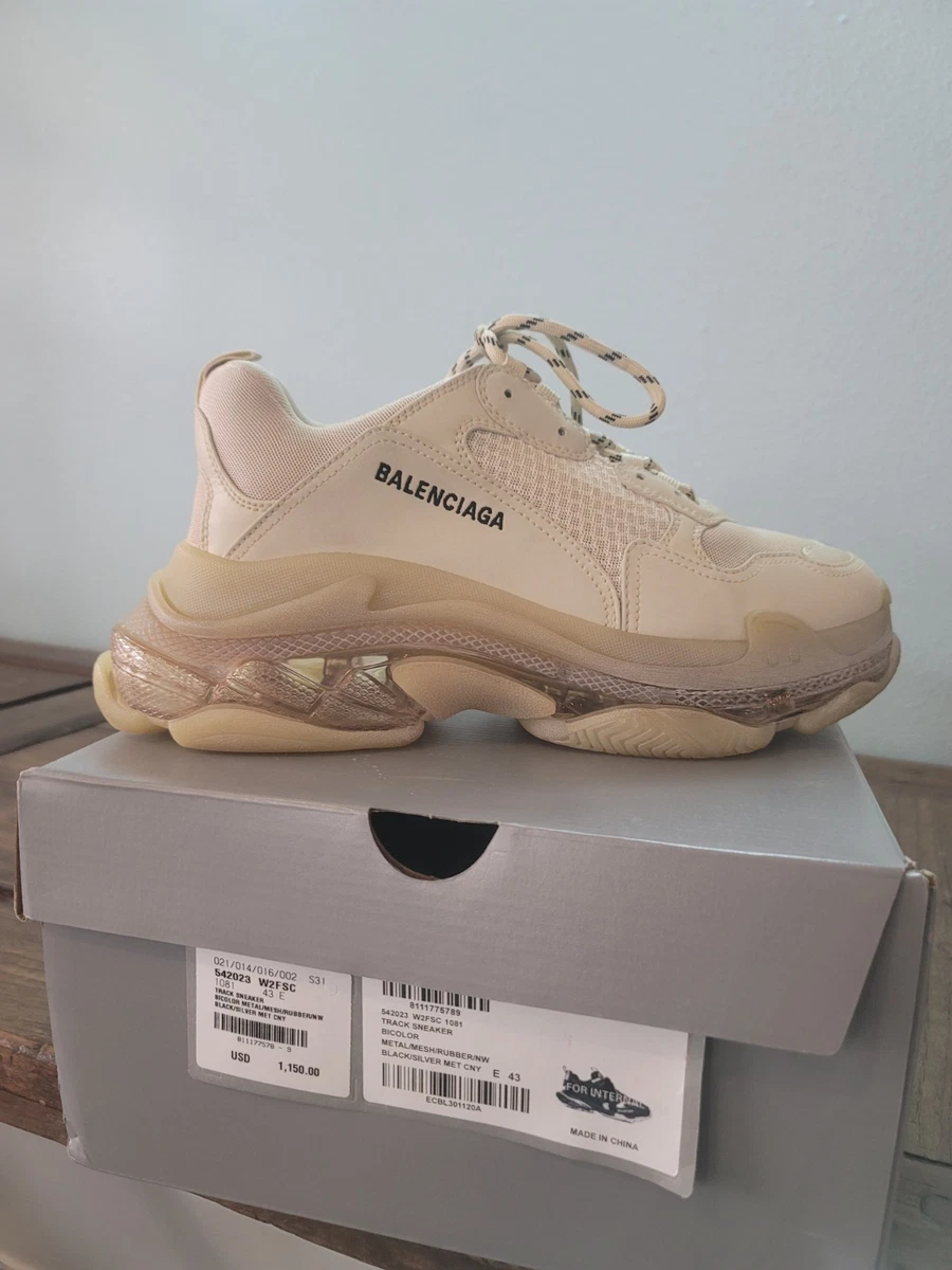 Balenciaga Triple S Sneaker Clear Sole - Off White for sale | eBay