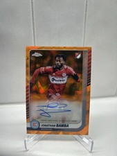 Jonathan Bamba Chrome 2025 Sapphire Orange /25 Auto