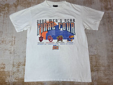 Vintage 2002 NCAA Final Four Shirt Mens Medium White Basketball Gear For Sports