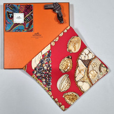 RARE VINTAGE HERMES Silk Scarf "Rocaille" Carre 90 by Valerie Dawlat Dumoulin