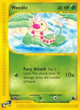 Pokemon Weedle 114 SK 114/144 NM Skyridge Common