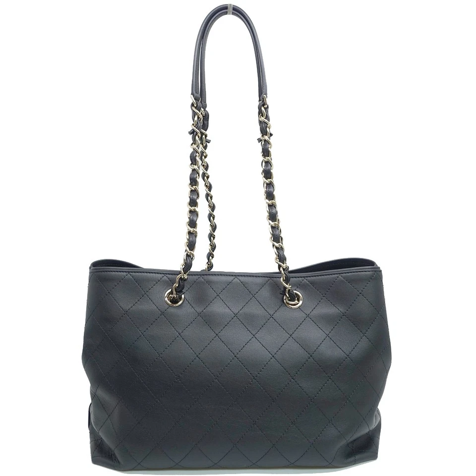 Chanel Grande Compras AS4686 Cuero BK GD Hardware Bolso de Hombro Caja 216886 Foto 2 de 4