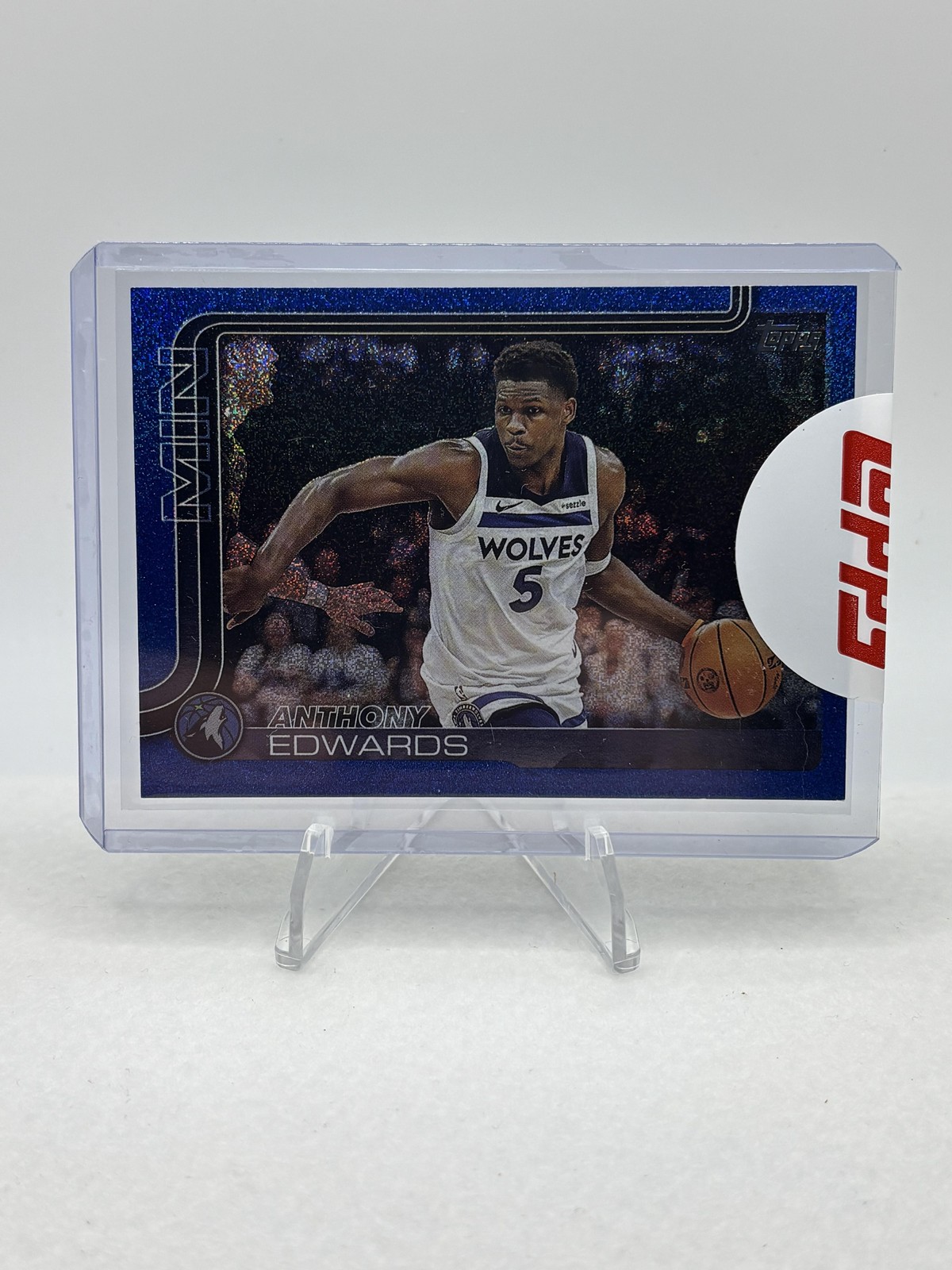 2025-26 Topps #108 Anthony Edwards Sandglitter Blue SSP