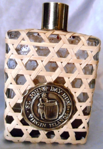 VINTAGE WEST INDIES BAY CO ST JOHNS BAY RUM  COLLECTIBLE BOTTLE (glass)