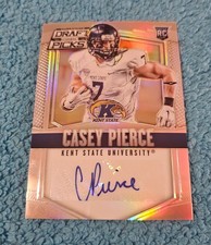 2015 Prizm Draft Picks Casey Pierce Kent State Silver Rookie Autograph #196 (7)