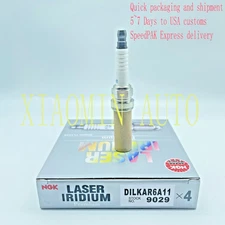Set of 4 Genuine NGK 9029 DILKAR6A11 Spark Plug Laser Iridium