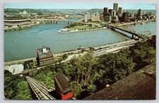 Pittsburgh Pennsylvania Duquesne Incline Funicular Postcard by Richard C Miller