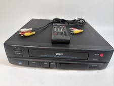 PARTS/REPAIR Zenith VHS VRL4210HF VHS w Working Remote And Cables VCR Player