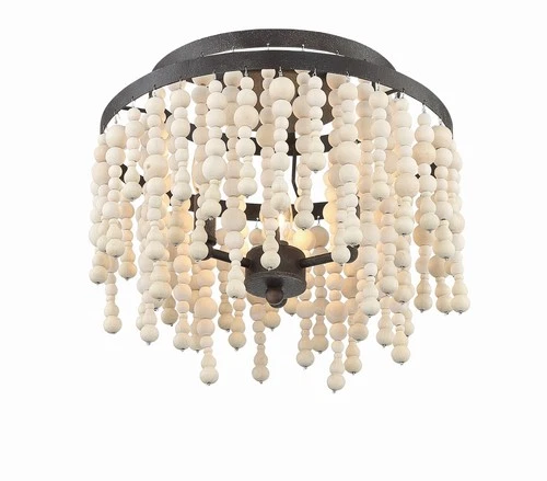 Crystorama Lighting Group POP-A5073 Poppy 3 Light 15"W Semi-Flush - Bronze - Picture 5 of 12