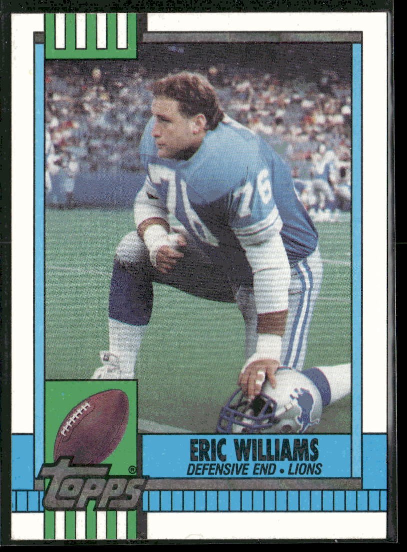1990 Topps Eric Williams RC #357 Detroit Lions