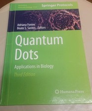 Quantum Dots Applications In Biology 3rd Edition Humana Press Very Fine Cond