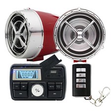 Motorcycle Bluetooth Stereo Speakers,ATV UTV Amplifier Sound System for Motor...