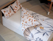 Dolls Bedding Set For A Barbie Size Doll Handmade