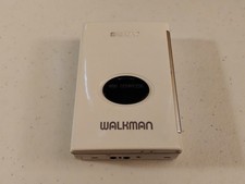 Vintage Sony Walkman WM-609 White Auto Reverse Cassette Tape Player Tested