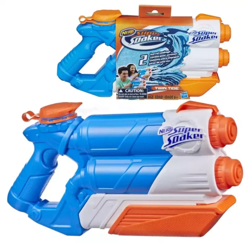 Pistola de agua NERF Super Soaker Twin Tide 6+