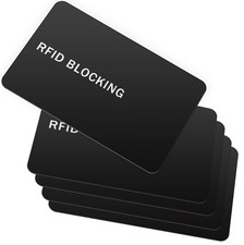 RFID Blocking Card - 5 Pack Contactless NFC Credit Card ID Protection Safe Ba...