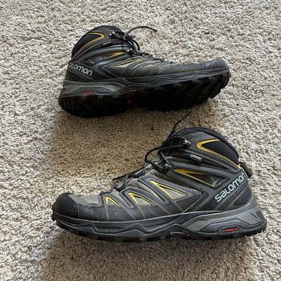 SALOMON X Ultra 3 Mid GTX Gore-Tex Mens 11 Hiking Boots/Shoes Lace Up