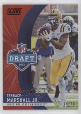 2021 Score NFL Draft Red Zone 14/20 Terrace Marshall Jr #D14 xr1