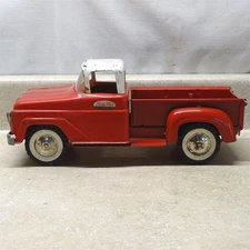 Vintage Tonka Step Side Pick Up Truck, Pressed Steel, Red-White 1960-61