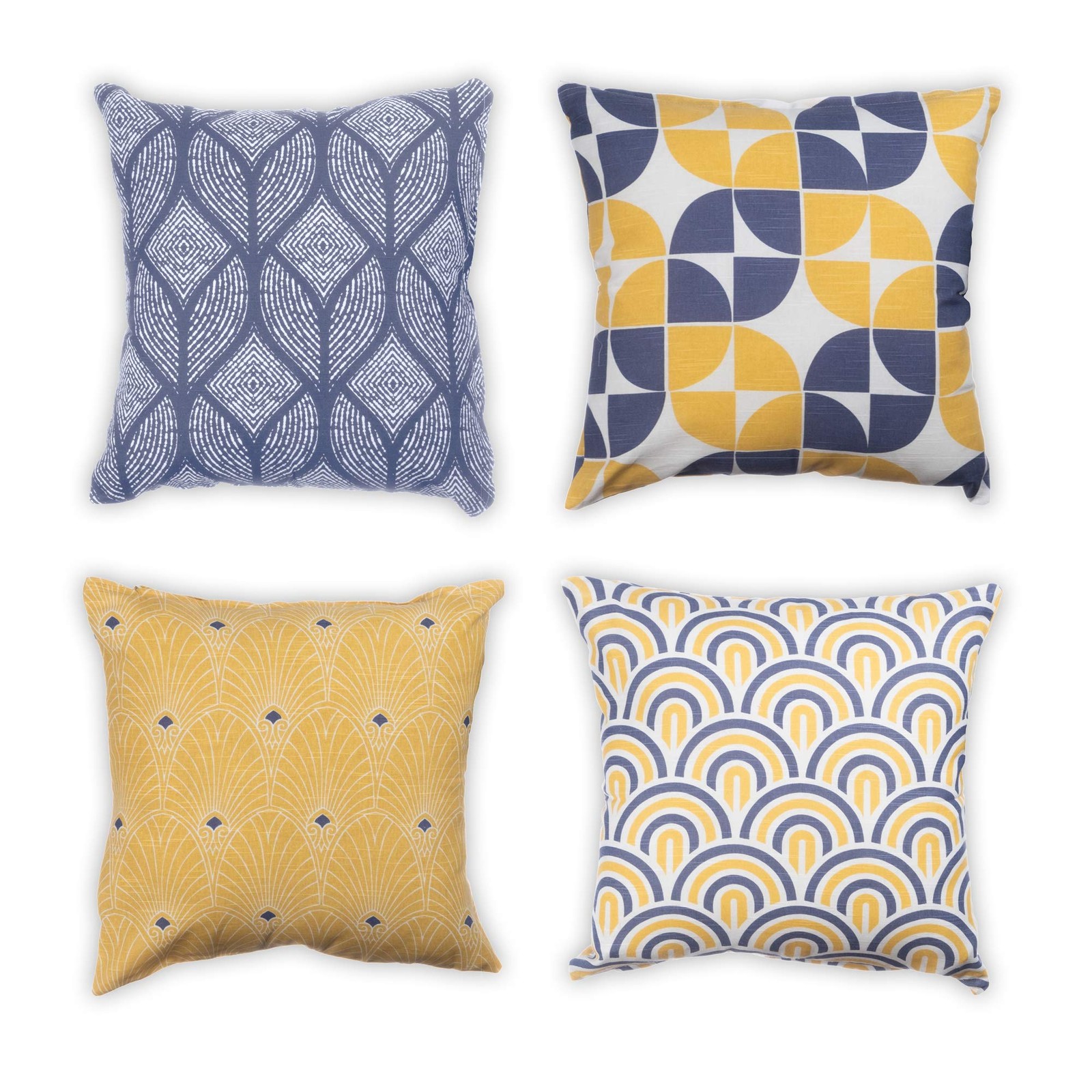 Housses de coussin coton tissé lot de 4 lavables pour protéger et relooker un canapé