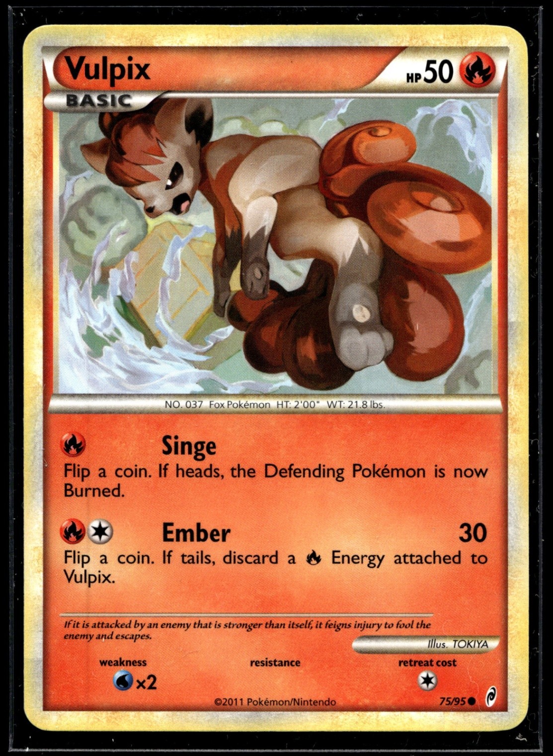 Vulpix Common Call of Legends 75/95 NM