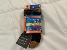 2 Pairs DR SCHOLLS WOMENS ATHLETE  S FOOT FUNGUS CONTROL CREW SOCKS