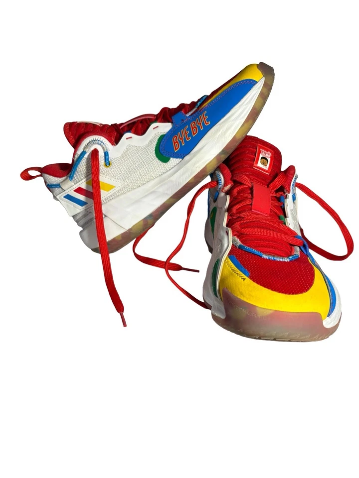 Raro Adidas Baloncesto Dama 7 EXTPLY J "Bye Bye" Multi GS Talla 7 Foto 3 de 4