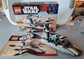 STAR WARS LEGO 7667 Imperial Dropship AND 2x 7668 Rebel Scout Speeder COMPLETE
