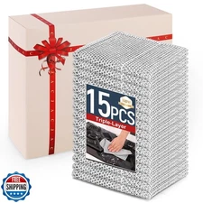 3 Layers Non Scratch Wire Dish Cleaning Supplies 15PCS - Wire Dishwashing Rag