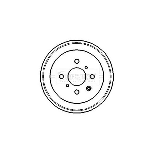 BORG & BECK Brake Drum BBR7120