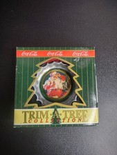 1990 Trim A Tree Coca-ola Santa Bottle Cap Ornament