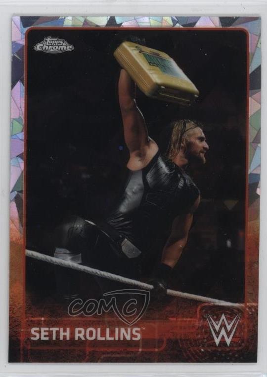 2015 Topps Chrome WWE Atomic Refractor Seth Rollins #63 6er