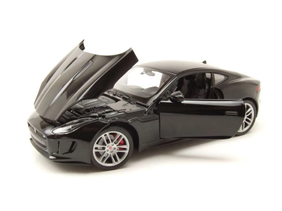 Jaguar F-Type Coupe 2015 schwarz Modellauto 1:24 Welly - Bild 4 von 4