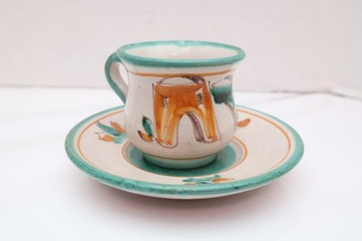 ラ*ラ様 イタリア　ハンドメイド　CAS VIETRI 20㎝　6枚 SET 6 Cassetta VTG Vietri Italy Campagna Shephard Farm Demitasse