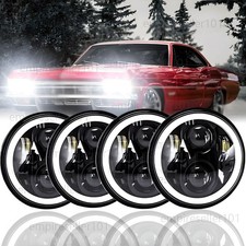 5.75 5-34 Led Headlights Hilo Beam 4pcs For Chevy Impala Bel Air 1962-1975