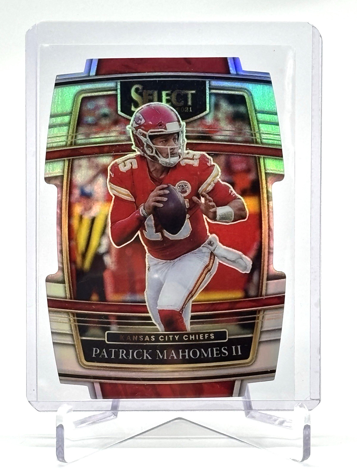 2021 Panini Select Concourse Silver Prizm Die-Cut Patrick Mahomes II #2 Chiefs