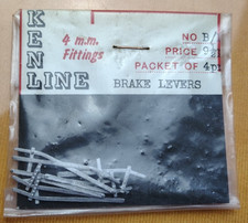 Kenline No. B1 OO Gauge / 1:76 Scale / 4mm - Bake Levers- Pack of 4 - Bagged