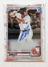 2020 Bowman Chrome Brandon Howlett 1st Bowman Auto #CPA-BH Boston Red Sox