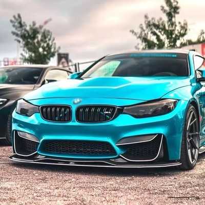 BMW M4 M3 F80 F82 F83 PSM 2 Stück Front Kohlefaser Lippe Splitter UK Lager