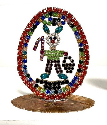 NICE   RHINESTONE    EASTER EGGS HUSAR.D  POSTAGE  WITH FEDEX B-11
