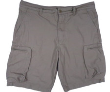 NIKE SPORTSWEAR RIPSTOP CANVAS ZIPPER CARGO SHORTS 36 KHAKI 2014 FLAP POCKET