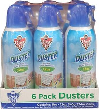 Dust-Off Falcon Professional Electronics Compressed Air Duster, 12 oz, 6 Pack