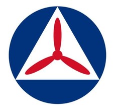 Roundel of the United States 1941 Civil Air Patrol Sticker Decal M886