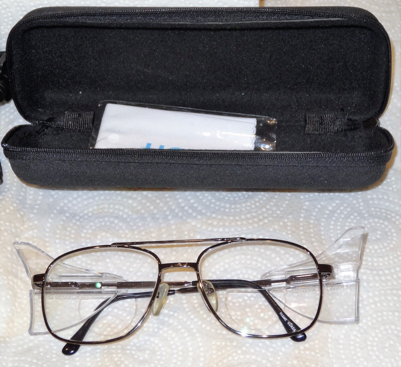 2 PR Pentax Z872+ Safety Glasses Readers 2X Power w/ Hoya Hard Cases