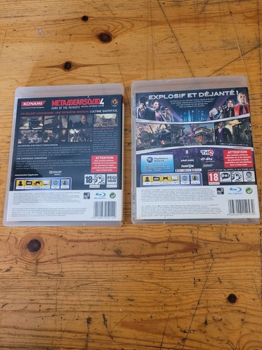 Jeux PS3 lot 2 Jeux PlayStation 3 METAL GEAR SOLID 4 et SAINTS ROW The Third - Picture 2 of 10