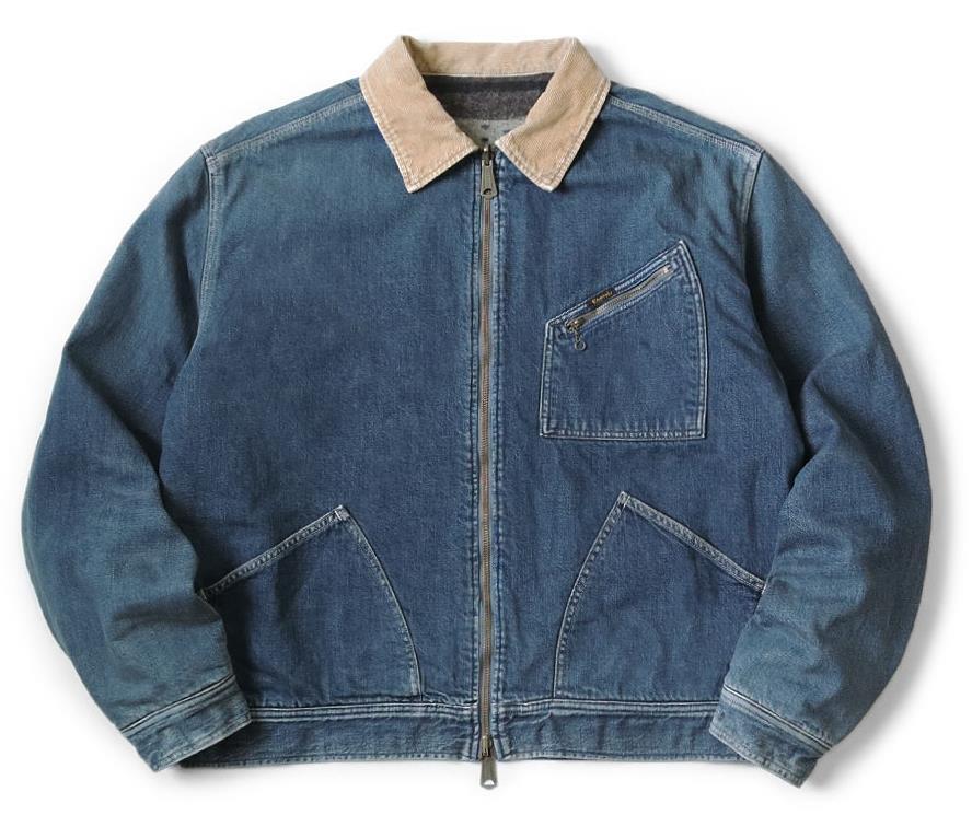 KAPITAL 11.5oz Denim Bone lining Reversible Zip-Up Work KAPITAL 11.5oz Denim Bone lining Reversible Zip-Up Work