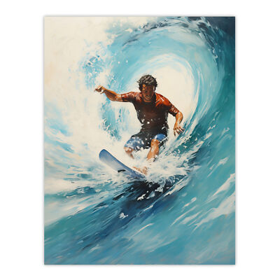 The Endless Summer Surfers Crest Of The Wave Artwork Wall Art Poster Print