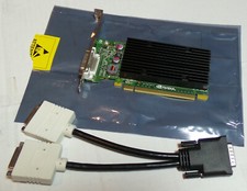 Dual Monitor VGA or DVI Nvidia Dual NVS 300 Video Graphics Card  cable New