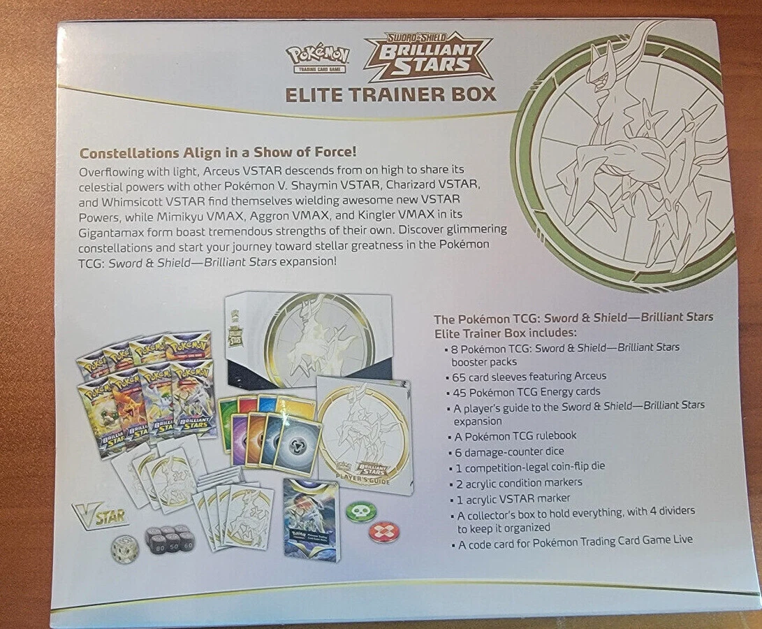 Pokemon Trading Card Game: Sword and Shield Brilliant Stars Elite Trainer  Box